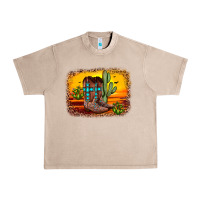 French Oak cross sunset backgraund Urban Heavy Tee - JahusDesignShop