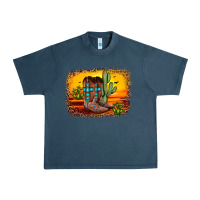 Midnight Navy cross sunset backgraund Urban Heavy Tee - JahusDesignShop