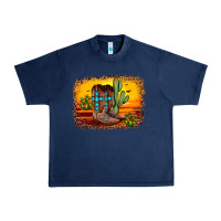 Navy cross sunset backgraund Urban Heavy Tee - JahusDesignShop