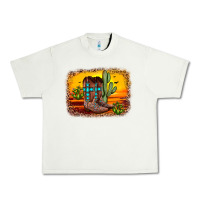 Pistachio cross sunset backgraund Urban Heavy Tee - JahusDesignShop