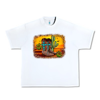 White cross sunset backgraund Urban Heavy Tee - JahusDesignShop