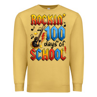 Antique Gold rockin' 100 days of school Premium Sweatshirt - Artiststas