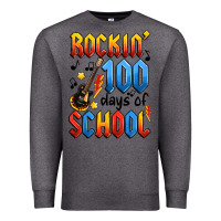 Charcoal Heather rockin' 100 days of school Premium Sweatshirt - Artiststas