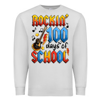 Dove Grey rockin' 100 days of school Premium Sweatshirt - Artiststas