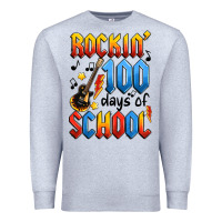 Heather Grey rockin' 100 days of school Premium Sweatshirt - Artiststas