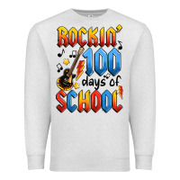 Oatmeal Heather rockin' 100 days of school Premium Sweatshirt - Artiststas