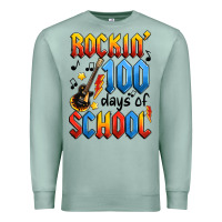 Seafoam rockin' 100 days of school Premium Sweatshirt - Artiststas