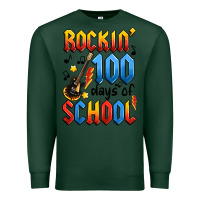 Sports Green rockin' 100 days of school Premium Sweatshirt - Artiststas
