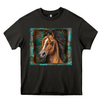 Asphalt western horse Heavy Core Tee - Zillion Design Studio