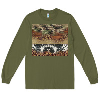 Army Green cowhide leopard camouflage Long Sleeve Tee - Jasminsmagicworld
