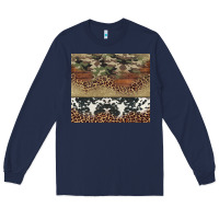 Navy cowhide leopard camouflage Long Sleeve Tee - Jasminsmagicworld