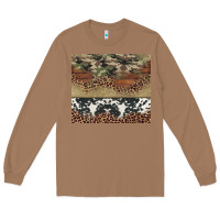 Toasted Coconut cowhide leopard camouflage Long Sleeve Tee - Jasminsmagicworld