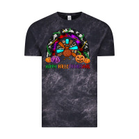 Cloud Black happy hallothanksmas Vintage Tee - JahusDesignShop