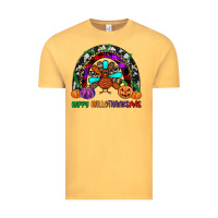 Vintage Mustard happy hallothanksmas Vintage Tee - JahusDesignShop
