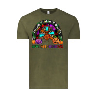 Vintage Olive happy hallothanksmas Vintage Tee - JahusDesignShop