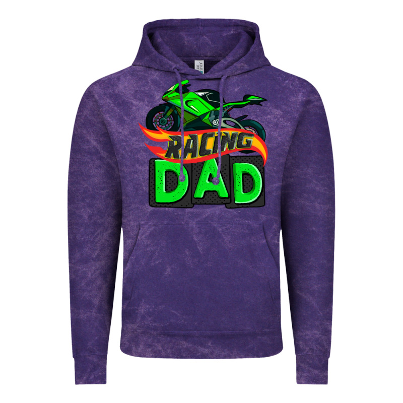 Racing Dad With Racing Motorcycle Vintage Hoodie by AdoDesignShop | Teevron
