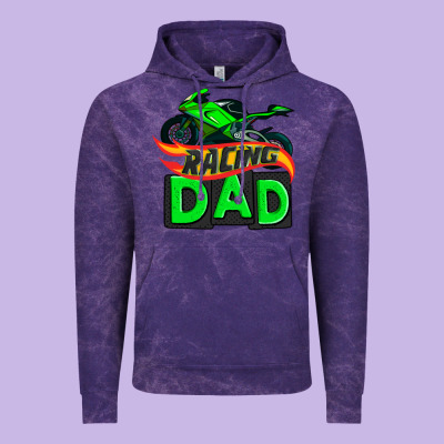 Racing Dad With Racing Motorcycle Vintage Hoodie Designed By Adodesignshop