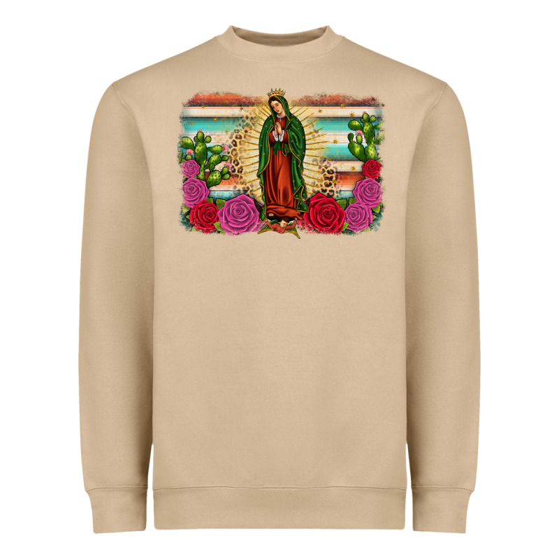Western Our Lady Of Guadalupe Heavyweight Sweatshirt by JahusDesignShop | Teevron