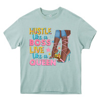 Arona hustle like a boss live like a queen Heavy Core Tee - texasbilliewilder