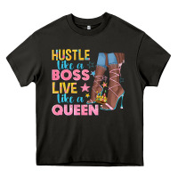 Asphalt hustle like a boss live like a queen Heavy Core Tee - texasbilliewilder