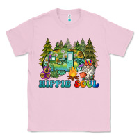 Bubblegum Pink hippie soul camping Classic Tee - BarkalooDesign