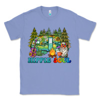 Colony Blue hippie soul camping Classic Tee - BarkalooDesign