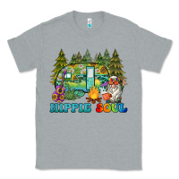 Heather Grey hippie soul camping Classic Tee - BarkalooDesign