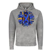 Cloud Rock Colon Cancer Awareness sunflower Vintage Hoodie - RanaPortraitStore