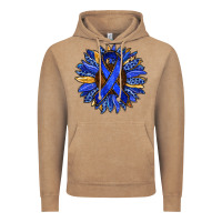 Vintage Coffee Colon Cancer Awareness sunflower Vintage Hoodie - RanaPortraitStore
