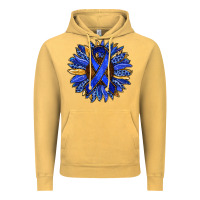 Colon Cancer Awareness Sunflower Vintage Hoodie | Teevron