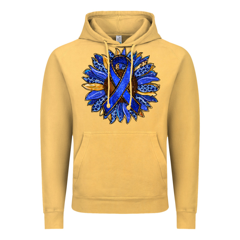 Colon Cancer Awareness Sunflower Vintage Hoodie by RanaPortraitStore | Teevron