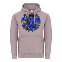 Vintage Zinc Colon Cancer Awareness sunflower Vintage Hoodie - RanaPortraitStore