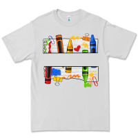 Dove Grey custom teacher name crayon Premium Tee - texasbilliewilder