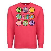 Cardinal easter day smiley faces Premium Sweatshirt - Artiststas