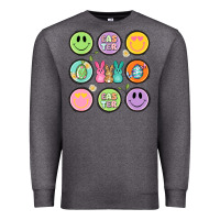 Easter Day Smiley Faces Premium Sweatshirt | Teevron