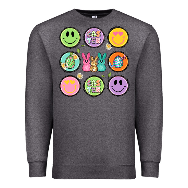 Easter Day Smiley Faces Premium Sweatshirt by Artiststas | Teevron