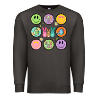 Smoke easter day smiley faces Premium Sweatshirt - Artiststas