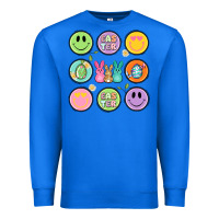 True Royal easter day smiley faces Premium Sweatshirt - Artiststas