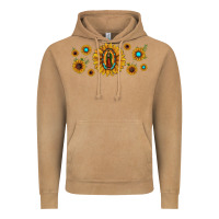 Sunflower Lady Of Guadalupe Vintage Hoodie | Teevron
