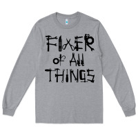 Heather Grey Fixer Of All Things Long Sleeve Tee - LillyAllenDesigns