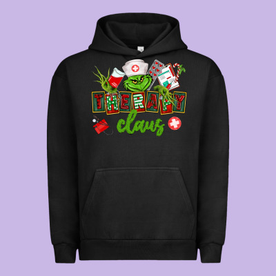 Therapy Claus Urban Hoodie Designed By Cowgirlartshop