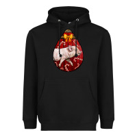 Black christmas pig Heavyweight Hoodie - LillyAllenDesigns