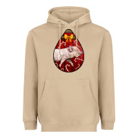 Mushroom christmas pig Heavyweight Hoodie - LillyAllenDesigns