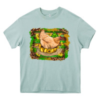 Arona st patricks day farm chicken gold eggs leopard serape glitter Heavy Core Tee - Artiststas
