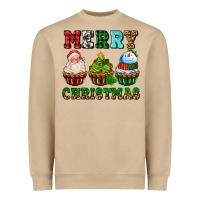 Mushroom merry christmas with cupcakes Heavyweight Sweatshirt - AdoDesignShop