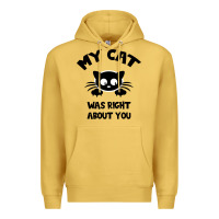Antique Gold My Cat Was Right About You Premium Hoodie - Bettercallsaul
