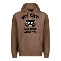 Chestnut My Cat Was Right About You Premium Hoodie - Bettercallsaul
