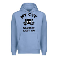 Colony Blue My Cat Was Right About You Premium Hoodie - Bettercallsaul