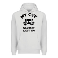Dove Grey My Cat Was Right About You Premium Hoodie - Bettercallsaul