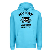 Ocean Blue My Cat Was Right About You Premium Hoodie - Bettercallsaul